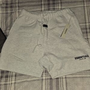 Light Oatmeal Fear Of God Essentials  Men Shorts